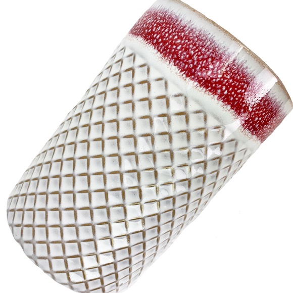 Ceramic Brush Jar Canister Mug Pencil Holder - Picture 2 of 6